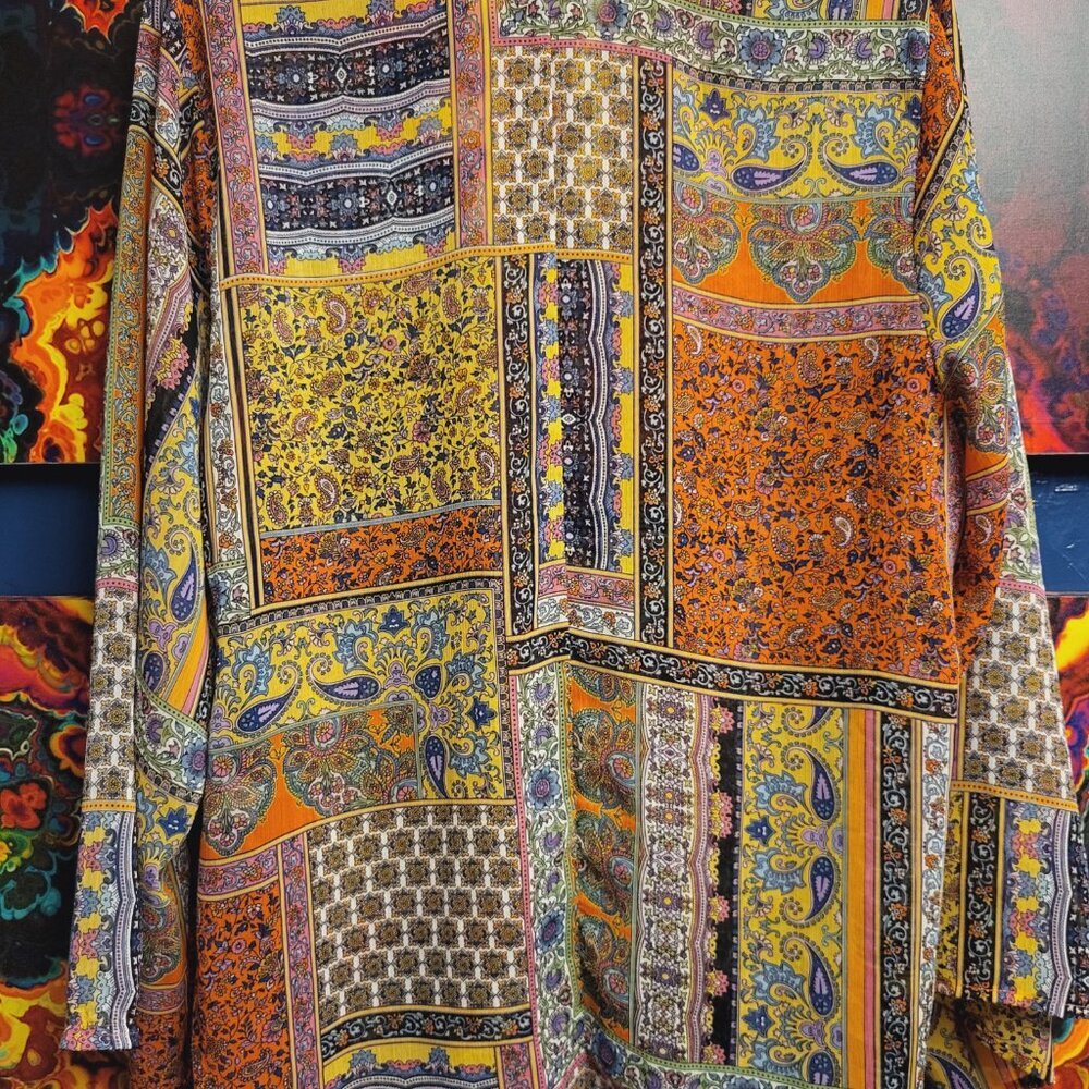 Liz Clairborne ~ Sz 2x ~ Sheer Paisley Blouse ~ Excellent Condition - Picture 4 of 4